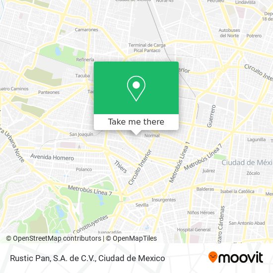 Rustic Pan, S.A. de C.V. map