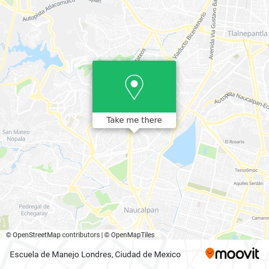 Mapa de Escuela de Manejo Londres