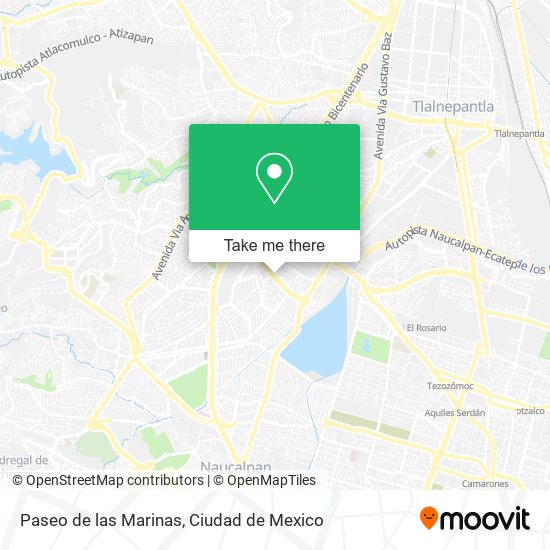 Mapa de Paseo de las Marinas