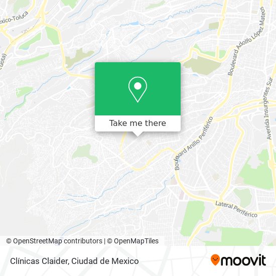 Clínicas Claider map