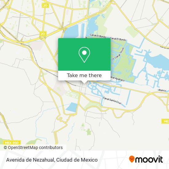 Mapa de Avenida de Nezahual
