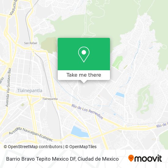 Mapa de Barrio Bravo Tepito Mexico DF