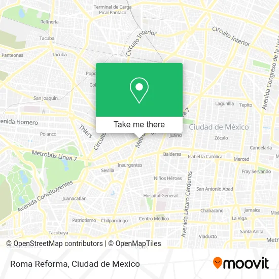 Roma Reforma map
