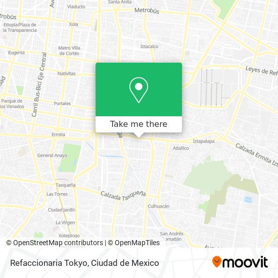 Refaccionaria Tokyo map