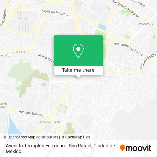 Avenida Terraplén Ferrocarril San Rafael map