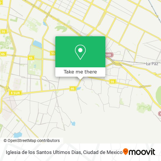 Iglesia de los Santos Ultimos Dias map