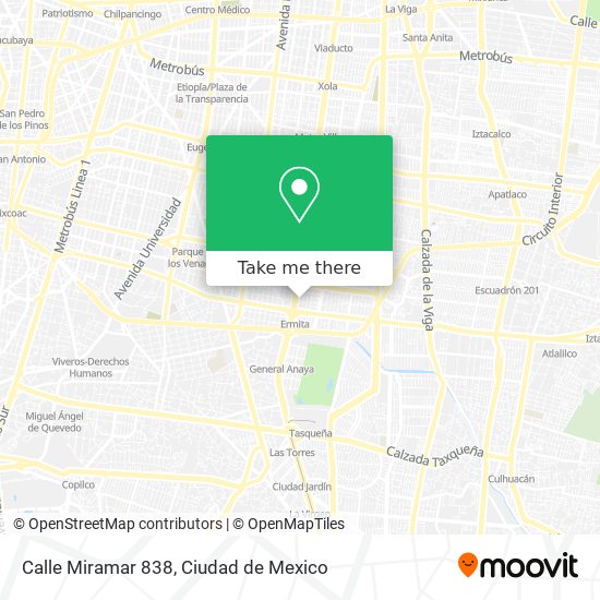 Calle Miramar 838 map