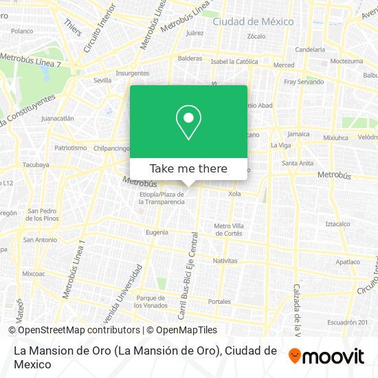 Mapa de La Mansion de Oro
