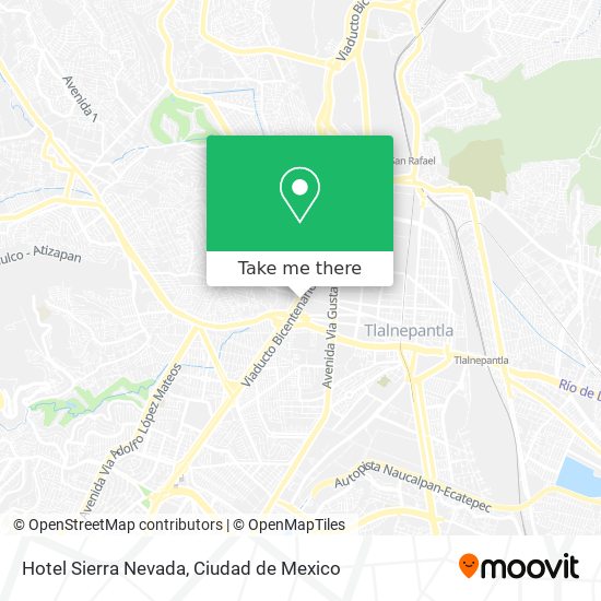 Hotel Sierra Nevada map