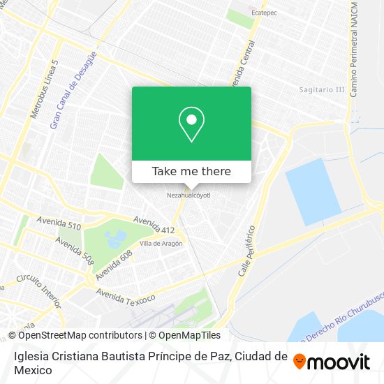 Mapa de Iglesia Cristiana Bautista Príncipe de Paz