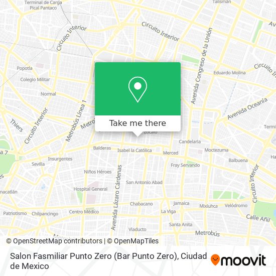 Salon Fasmiliar Punto Zero (Bar Punto Zero) map