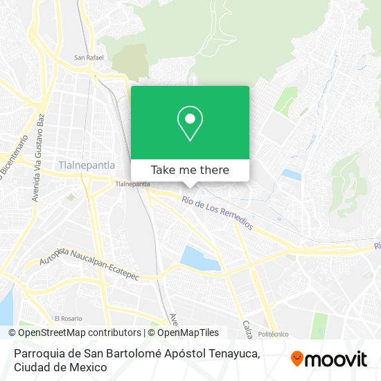 Parroquia de San Bartolomé Apóstol Tenayuca map