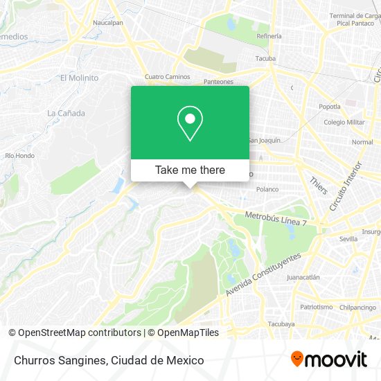 Mapa de Churros Sangines