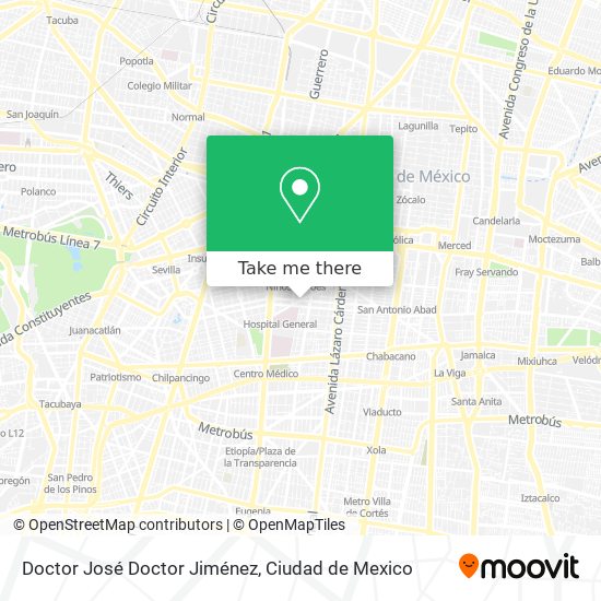 Doctor José Doctor Jiménez map