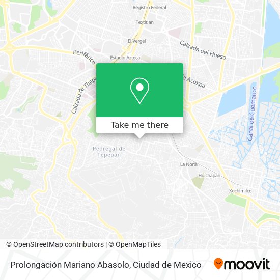 Mapa de Prolongación Mariano Abasolo