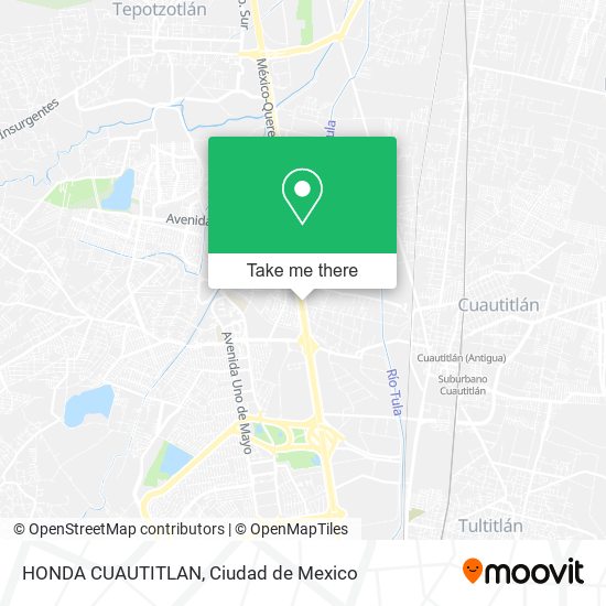Mapa de HONDA CUAUTITLAN
