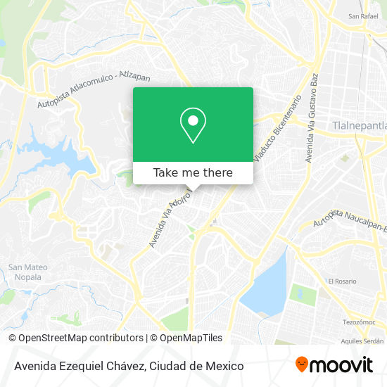 Avenida Ezequiel Chávez map