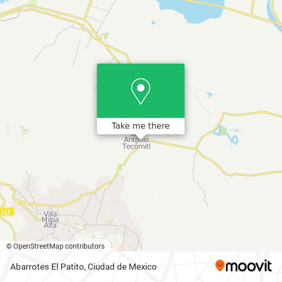 Abarrotes El Patito map