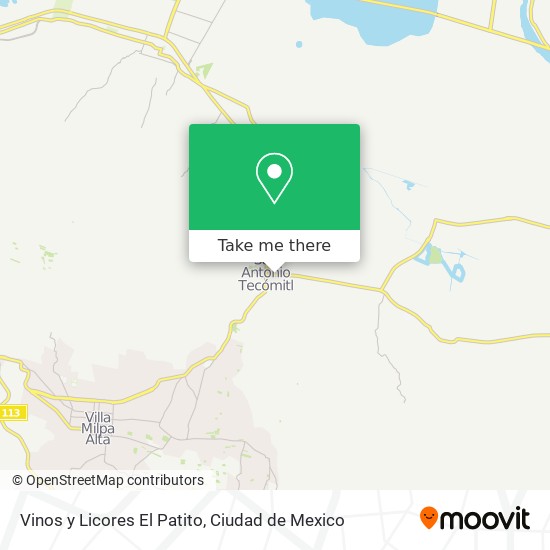 Vinos y Licores El Patito map