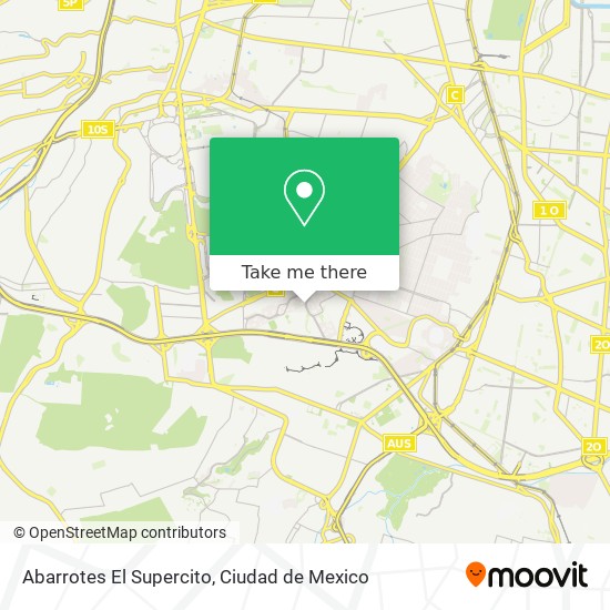 Abarrotes El Supercito map