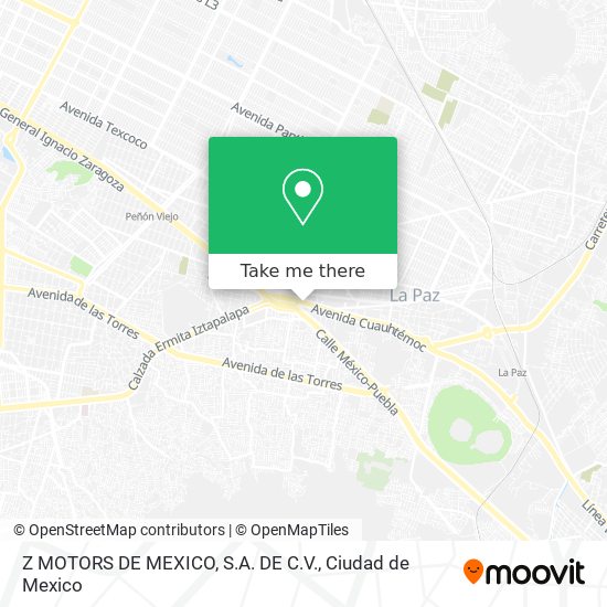 Mapa de Z MOTORS DE MEXICO, S.A. DE C.V.