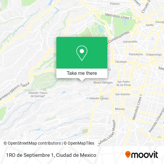 Mapa de 1RO de Septiembre 1