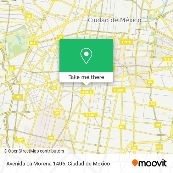 Avenida La Morena 1406 map