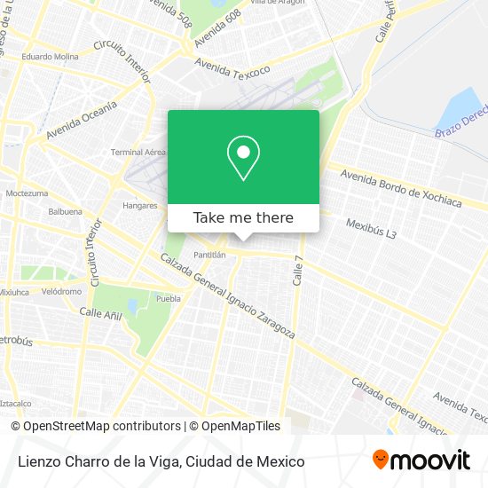 Lienzo Charro de la Viga map