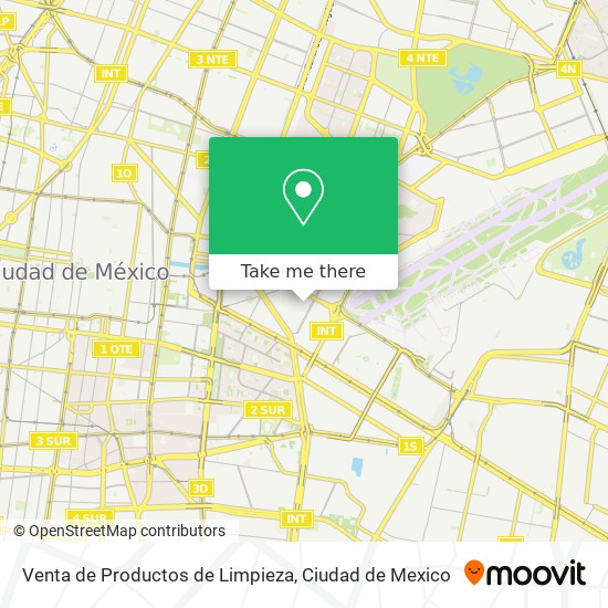 Mapa de Venta de Productos de Limpieza