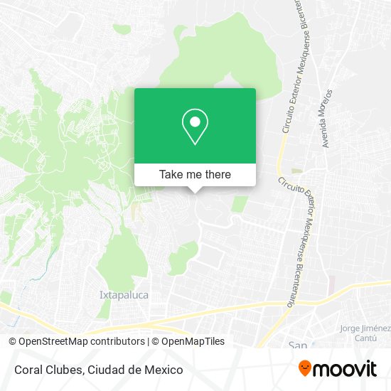 Coral Clubes, Acozac map