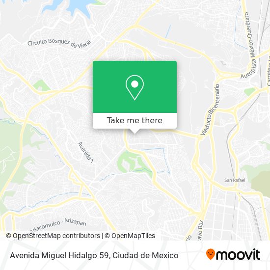 Mapa de Avenida Miguel Hidalgo 59