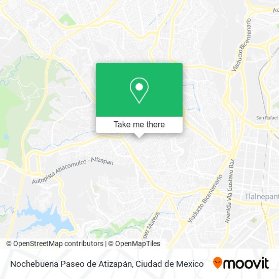 Mapa de Nochebuena Paseo de Atizapán