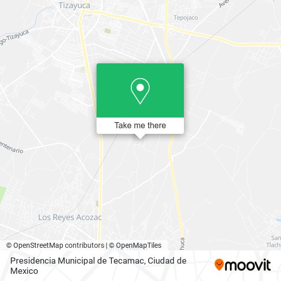 Mapa de Presidencia Municipal de Tecamac