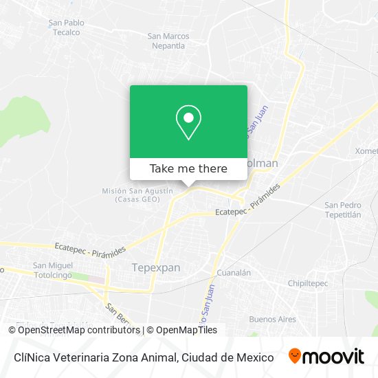 Mapa de ClíNica Veterinaria Zona Animal