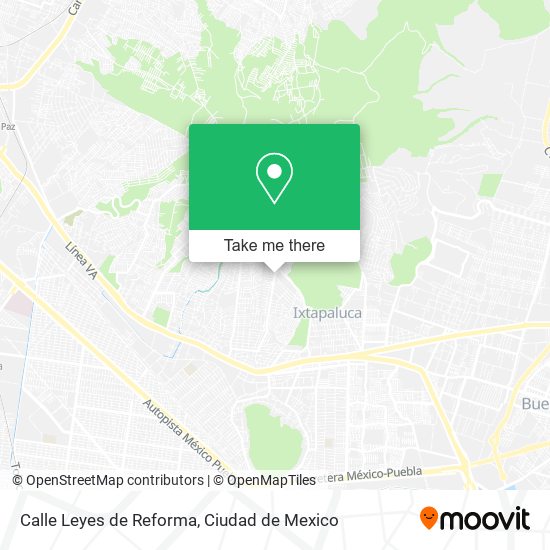 Calle Leyes de Reforma map