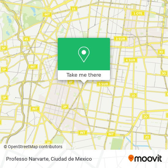 Professo Narvarte map