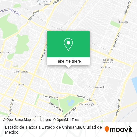 Mapa de Estado de Tlaxcala Estado de Chihuahua