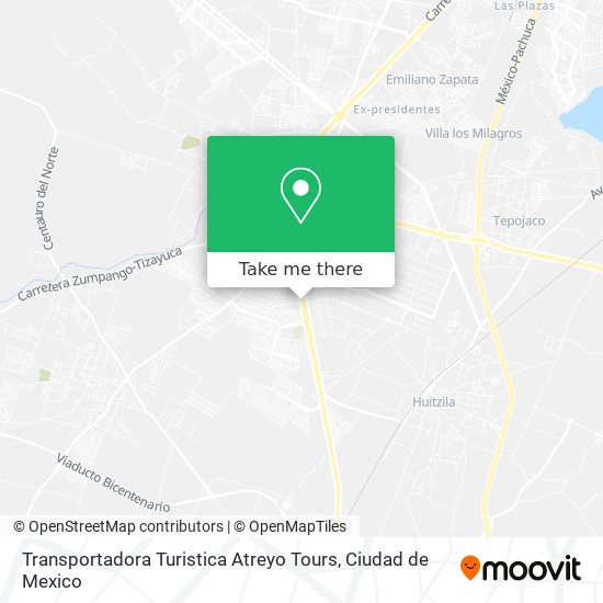 Transportadora Turistica Atreyo Tours map