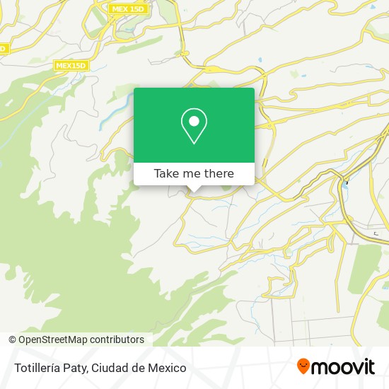 Mapa de Totillería Paty