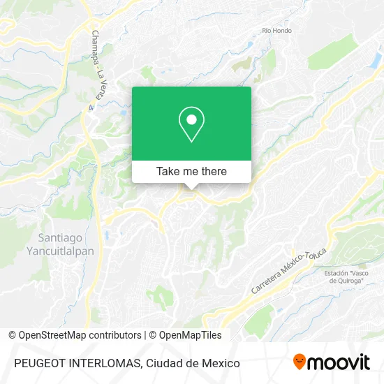 PEUGEOT INTERLOMAS map
