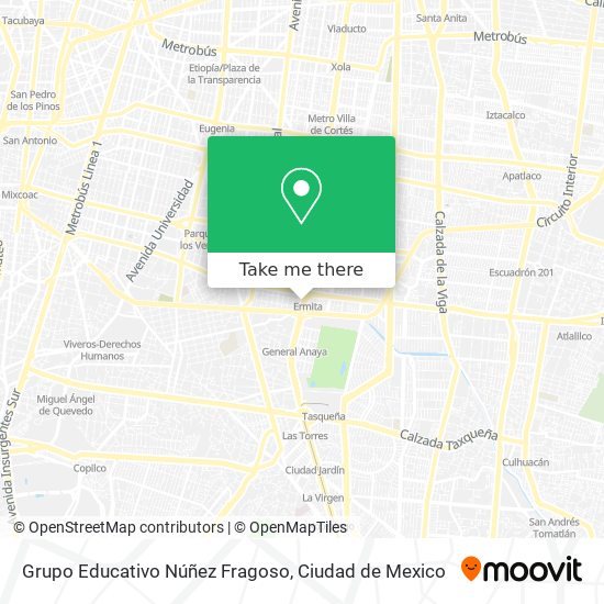 Grupo Educativo Núñez Fragoso map