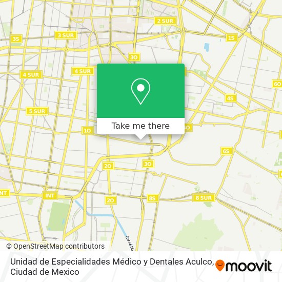 Unidad de Especialidades Médico y Dentales Aculco map