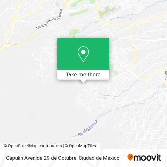 Capulín Avenida 29 de Octubre map