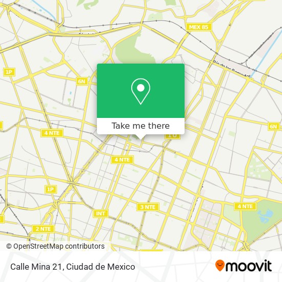 Mapa de Calle Mina 21