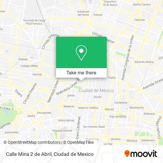 Calle Mina 2 de Abril map