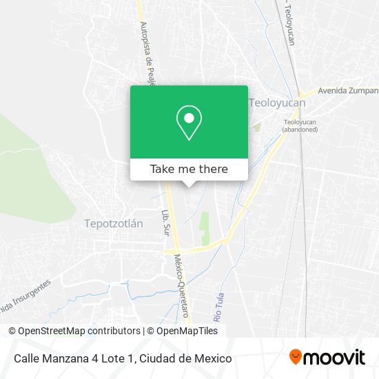 Mapa de Calle Manzana 4 Lote 1