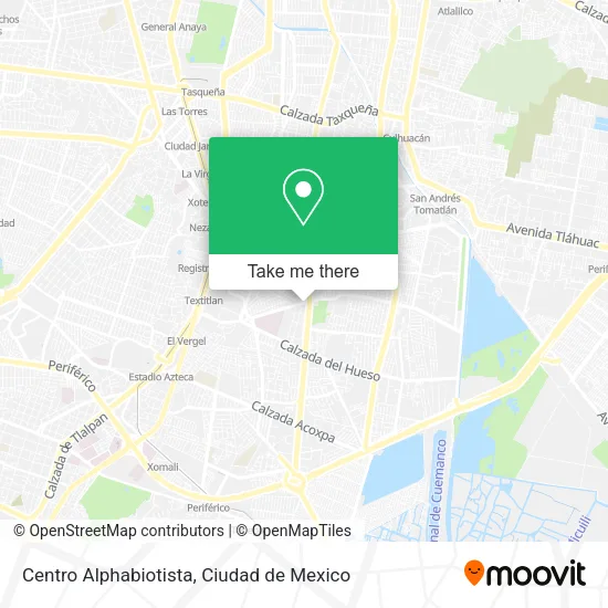 Mapa de Centro Alphabiotista