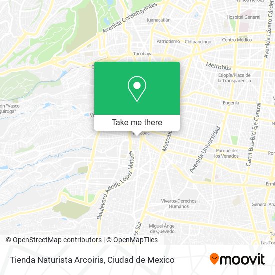 Tienda Naturista Arcoiris map