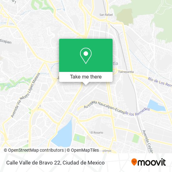 Calle Valle de Bravo 22 map