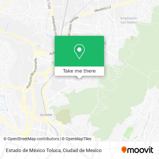 Estado de México Toluca map